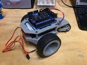 arduino robot chasis la robótica printbot 3d print model - Mito3D