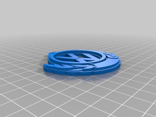 vw keychain automotive 3D print model - Mito3D