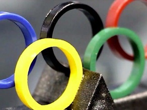 anillos olímpicos standsochi 2014 juegos signos logotipos La impresión 3d en personalizar acabado 3d print model - Mito3D