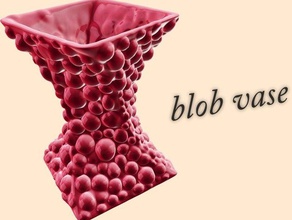 blob vase decor flower pot household 3d print model - Mito3D