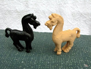 small brass horse animals scan sculpture 3d print model - Mito3D
