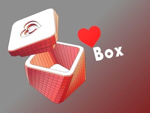 heart box toy game accessories lid valentine valentines day 3d print model - Mito3D