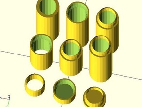 parametric pipe c-dur pan flute test 3d printing fluete 3d print model - Mito3D