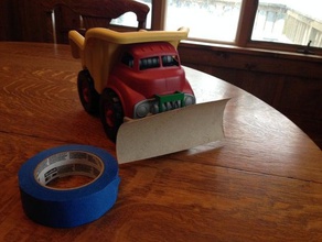 green toys camion-benne de la charrue en pièce jointe construction pax neige 3d print model - Mito3D