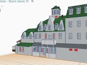 surf hotel block ısland rı binalar yapılar 3d print model - Mito3D