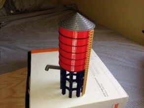maqueta del tanque de agua los edificios estructuras 3d print model - Mito3D