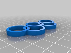 meine angepasste Olympischen Ringe Zeichen logos 3d print model - Mito3D