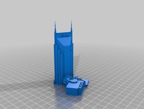 at&t building in nashville batman Gebäude Strukturen 3d print model - Mito3D