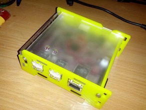 beagleboard xm acrylic lasercut case electronics laser cutter raumfahrtagentur 3d print model - Mito3D