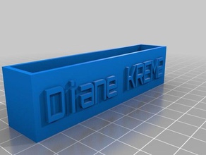 diane krem office customized 3d print model - Mito3D