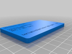 biz kartları organizasyon özelleştirilmiş 3d print model - Mito3D
