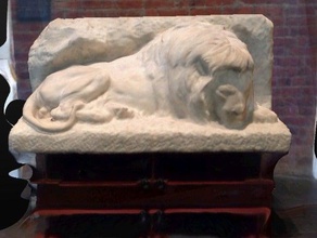 lion brooklyn art museum lobby scans replicas animal 3d print model - Mito3D