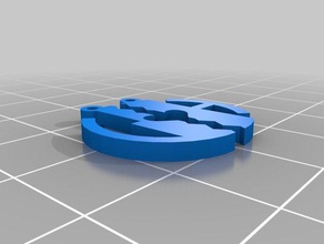 meine angepasste halb-Herz-Monogramm-Anhänger Schmuck 3d print model - Mito3D