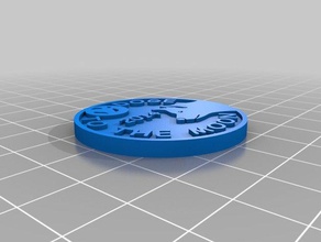 physical dogecoin doge cryptocurrency like bitcoin litecoin coins badges virtual currency 3d print model - Mito3D