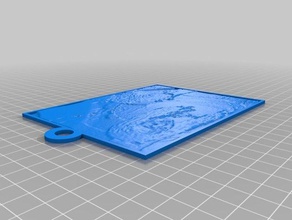 cp ahkin lithopane 2d a arte personalizado 3d print model - Mito3D