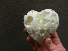 fantastical heart gears interactive gift rotating snapfit valentine 3d print model - Mito3D
