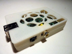 raspberry pi caso gpio de acesso eletrônica caixa 3d print model - Mito3D