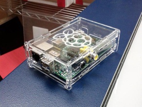 adafruit pi logo box l'elettronica di taglio laser raspberry 3d print model - Mito3D