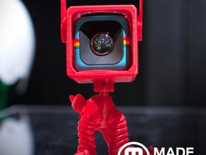 polaroid cameran cube accessoires le stand trépied 3d print model - Mito3D