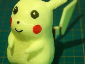 mais fácil de impressão pikachu cauda pés 30doc dia 14 criaturas modelo pokmon brinquedo 3d print model - Mito3D