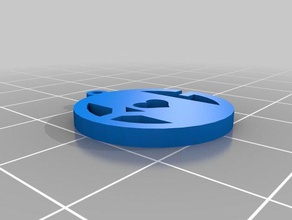 bg monograma colgante la joyería personalizado 3d print model - Mito3D