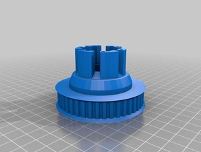 abec skateboard wheel hub-44t xl Riemenscheibe hobby 3d print model - Mito3D