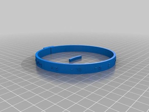 my customized fullypet collar text 2 pets 3d print model - Mito3D