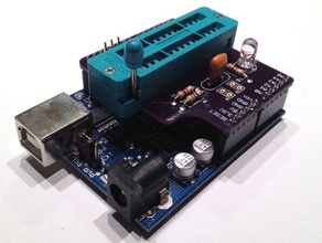 arduino isp shield v10 electronics avr 3d print model - Mito3D