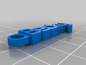 becky portachiavi organizzazione personalizzato 3d print model - Mito3D