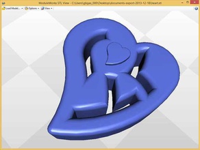 Herz, valentines Zeichen logos 3d print model - Mito3D