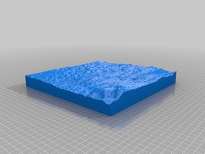 fra mauro-Mond-heightmap Physik Astronomie 3d print model - Mito3D
