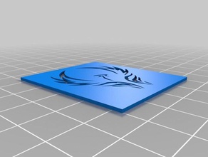 phoenix pochoir art outils personnalisé 3d print model - Mito3D