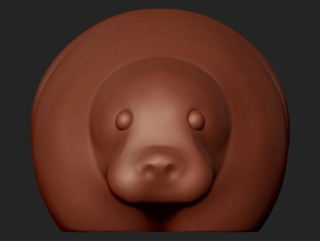 hipopótamo esboço esculturas 3d print model - Mito3D