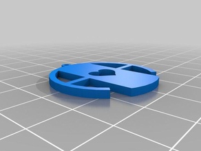 monogram pendant fata2 gioielli personalizzato 3d print model - Mito3D