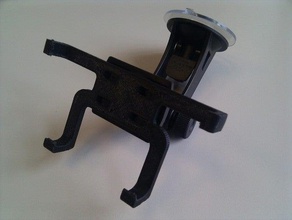 htc hd2 car mount mobile phone 3d holder reprap sketchup 3d print model - Mito3D