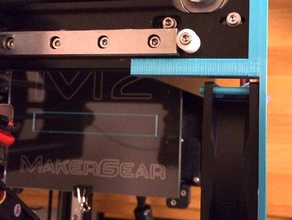 m2 80mm fã de montagem lateral 3d a impressora os acessórios personalizador sistemas makergear 3d print model - Mito3D