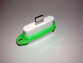 30-pin-dock-Verbindungsstück-Blitz-adapter-Anhänger gadgets apple Schlüsselanhänger 3d print model - Mito3D