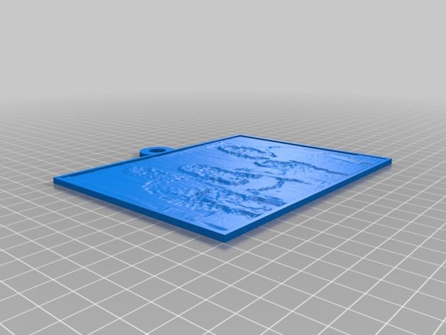 lithopane 2d sanat özelleştirilmiş 3D print model - Mito3D
