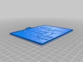 lithopane 2d art personalizado 3d print model - Mito3D