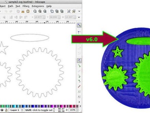 o inkscape openscad conversor de v6 as ferramentas svg 3d print model - Mito3D