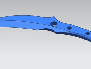couteau conçu tout en jouant cad la main outils 3d print model - Mito3D