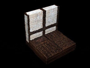 openforge tudor wall tile deprecated toy game accessories dnd tiles dungeon miniatures pathfinder rpg tabletop terrain 3d print model - Mito3D