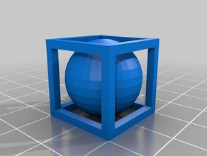 gaiola de esferas minha primeira cad tentativa 3d impressão 3d print model - Mito3D