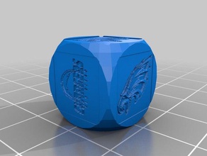 nfl dice customized 3d print model - Mito3D