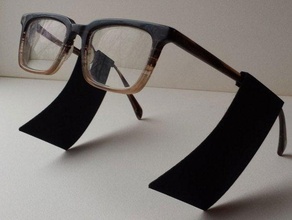 clip-on elvis sideburns costume glasses 3d print model - Mito3D