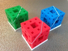 menger slices math 3dhubs classroom education gift 3d print model - Mito3D