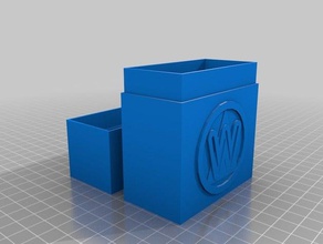 weyland deckbox toy game accessories android netrunner 3d print model - Mito3D