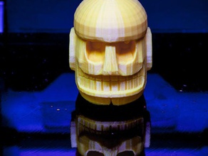spelunky ídolo de ouro adereços maia crânio estátua templo 3d print model - Mito3D