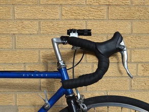 customizable bike flashlight mount sport outdoors bicycle customizer cycling flash light handlebar handlebars 3d print model - Mito3D