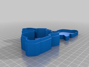 Kaninchen-Geschenk-box Container angepasst 3d print model - Mito3D